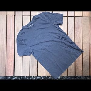 TOPMAN Slim Fit Blue Short Sleeve Crew Neck TShirt